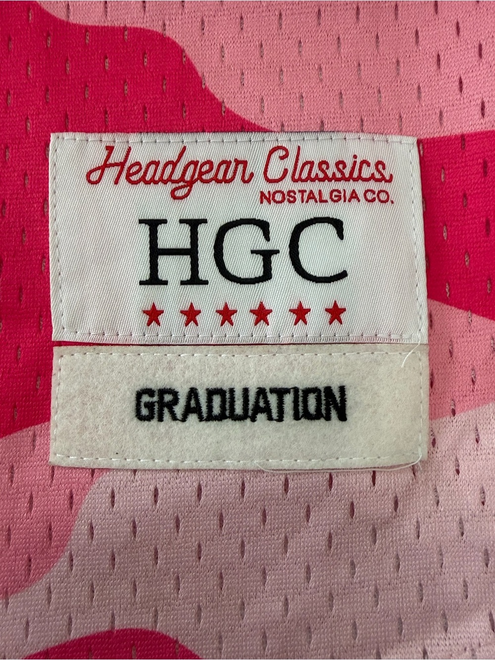 Headgear Classics Kanye West Graduation Baseball Jersey Pink Camo Men's Size S - Picture 9 of 14